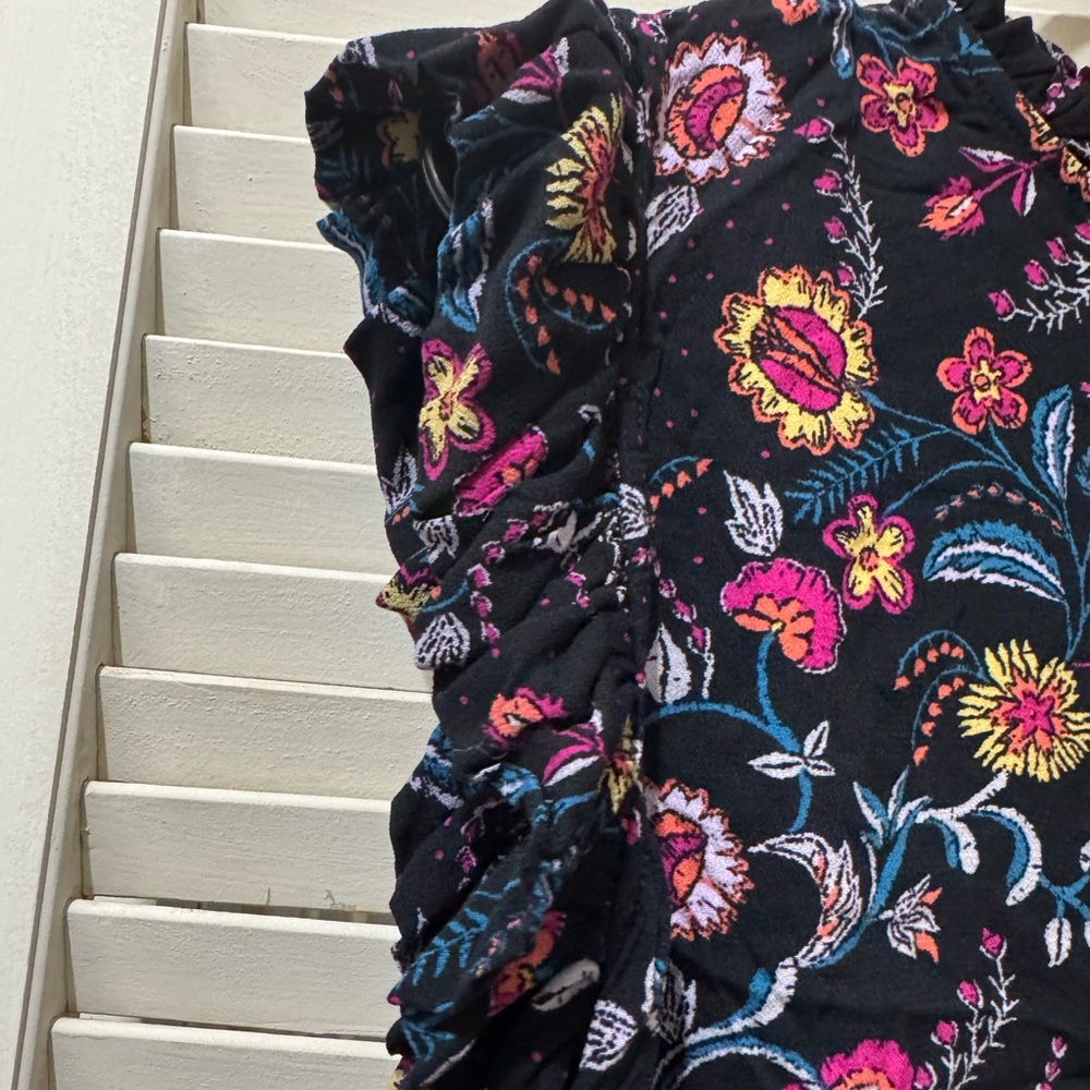 Xhilaration Multicolor Floral Blouse NWT - Picture 10 of 13